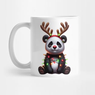 Christmas Red Nose Panda Bear Mug